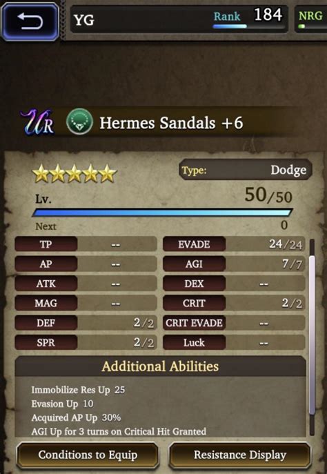 hermes sandals ffbe|Crafting Hermes Sandals : r/wotv.